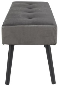 Sivá zamatová lavica Bonami Essentials Skiby