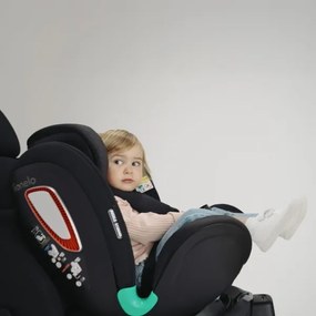 Lionelo - Otočná autosedačka s bázou ANTOON PLUS i-Size 40-105 cm Black Onyx