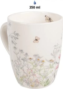 Hrnček s lúčnymi kvetmi Wildflower Fields - 12*8*10 cm / 350 ml