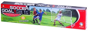 KIK Detská futbalová bránka 2v1 KIK, skladacia, 185 × 120 × 70 cm s loptou a pumpou