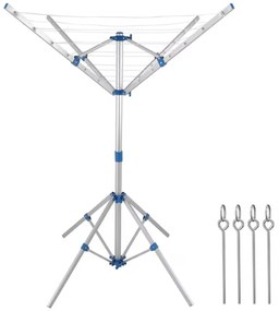 Hliníkový sušiak na bielizeň FALCO, 103×168 cm, strieborná Monzana