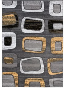 Kusový koberec PP Candy šedožltý 120x170cm