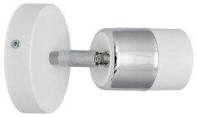 LED Nástenné bodové svietidlo TUBSSON 1xGU10/4,8W/230V biela/lesklý chróm