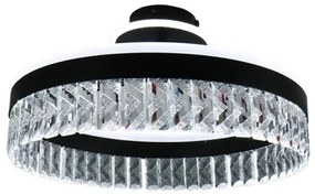LED Stmievateľný prisadený luster LED/75W/230V 3000-6500K čierna + diaľkové ovládanie