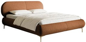 Manželská posteľ 140 cm Octave 140B (s roštom) (medená + zlatá). Vlastná spoľahlivá doprava až k Vám domov. 1100014