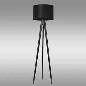 Stojacia lampa S-WENGE/ROLLER BLACK LP1