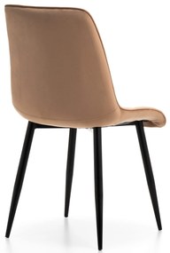 JAKS Jedálenská stolička Chic velvet béžová