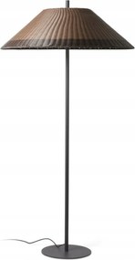 Faro Saigon vonkajšia stojaca lampa 2 m, šedá/hnedá, IP65, E27