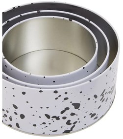 Kovové dózy v súprave 3 ks na cukrovinky Speckled – Premier Housewares