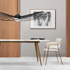 Toolight - LED stropné lamelové svietidlo 80cm APP210-3CPR, čierna, OSW-08476