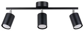 Sollux SL.1128 - Bodové svietidlo LEMMI 3xGU10/40W/230V čierna