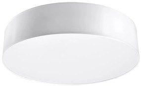 Stropné svietidlo Arena, 1x biele plastové tienidlo, (biely plast), (fi 55 cm)