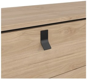 Nízka komoda v dekore duba v prírodnej farbe 153x95 cm Ry – Tvilum