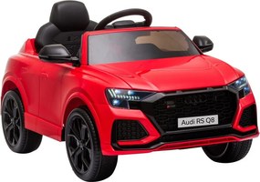 LEAN CARS Elektrické autíčko Audi RS Q8 LED MP3 diaľkové ovládanie červené