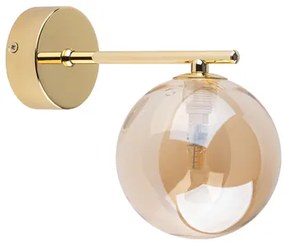 Nástenná lampa guľa zlatá ESTERA