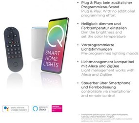 Paul Neuhaus 8008-70-LED Stmievateľné svietidlo Q-PIATO LED/49W/230V 2700-5000K+DO