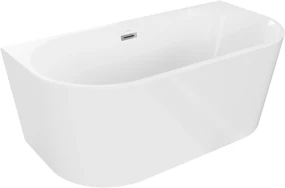 Mexen Oval, voľne stojaca vaňa 150x75 cm + sifón automat, biela, 52671507500