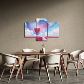 Obraz - Ružový strom srdca (90x60 cm)
