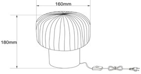 Lucide 78595/01/30 - Stolná lampa JANY 1xE14/25W/230V čierna