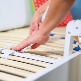 Bielo-béžová zábrana na posteľ 150 cm – Roba