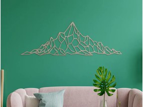 drevko Polygonálny obraz na stenu Panoráma Hôr Rozmer obrazu: 15 x 44,5 cm, Farba dekorácie: Čierna