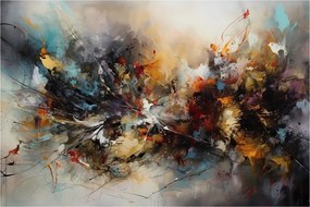 Obraz - Abstraktná grafika (90x60 cm)