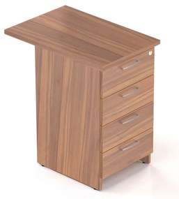 Kontajner Visio 70 x 47 cm - 4 zásuvky, orech