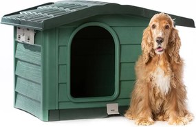 BAMA Búda pre psov plastová GRL, zelená, velká