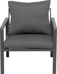 InternetovaZahrada - Furnigo Záhradný kovový set Valencia - antracit/sivé podušky