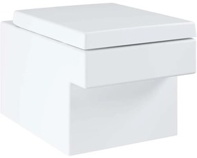 GROHE Cube Ceramic závesné WC Rimless s hlbokým splachovaním, 370 x 565 mm, alpská biela, s povrchovou úpravou PureGuard, 3924500H