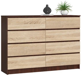Komoda Keanu III (wenge + dub sonoma). Vlastná spoľahlivá doprava až k Vám domov. 1069386