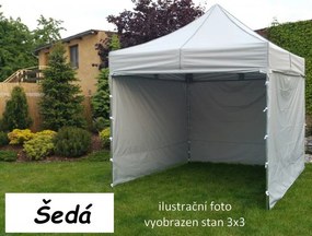 Tradgard PROFI STEEL 57121 Záhradný párty stan 3 x 6 - sivá