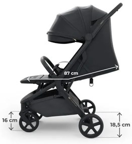 KINDERKRAFT SELECT - Športový kočík NUBI 3 Midnight Black