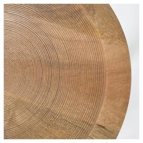 Odkladací stolík z mangového dreva Zuiver Dendron, ⌀ 60 cm