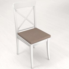 Biante Štvorcový podsedák BKR-502 Svetlo hnedý režný - 38x38x3 cm