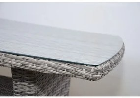 Doppler LIMA sivá - polohovacie ratanové sedenie