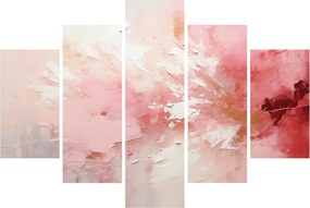 Obraz - Ružový abstrakt (150x105 cm)
