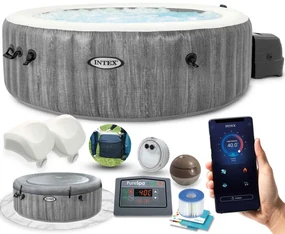 Hydromasážna jacuzzi pre 6 osôb, nafukovacia, 216x71 cm, WIFI prémiové príslušenstvo INTEX