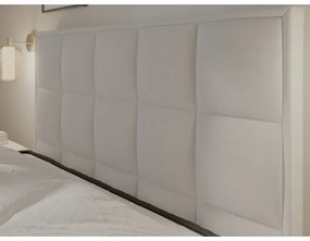 Čalúnená posteľ s matracmi a úložným priestorom GRACE 180x200 cm sivá