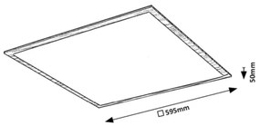 Rabalux 6908 - LED Prisadený panel ALMOND LED/40W/230V 4000K