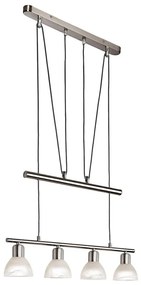 LED Luster na lanku DAYTONA 4xE14/5W/230V 3000K lesklý chróm