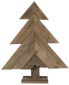 Drevený antik dekoračný vianočný stromček - 48*10*56 cm