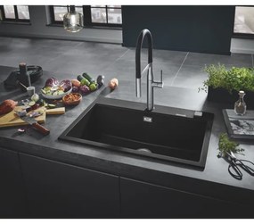 GROHE 31652AP0 - Kompozitný drez K700 780 × 510 mm granit/čierna