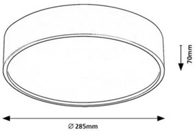 Rabalux LARCIA LED stropné svietidlo 75011