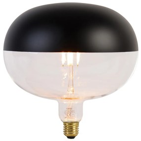E27 Stmievateľná LED žiarovka Zrkadlo čierna 6W 360lm 1800K