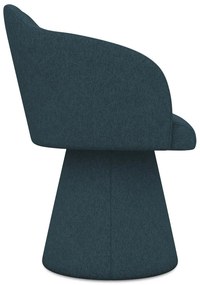 Čalúnené jedálenské kreslo v petrolejovej farbe Kanoa – Makamii