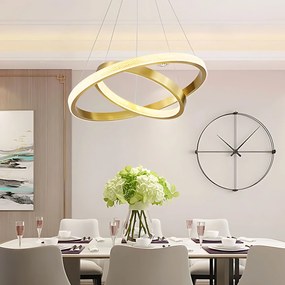 Toolight Toolight, LED stropné svietidlo 60cm, 55W, 3500lm + diaľkové ovládanie, APP1772-CP, zlatá matná, OSW-06351