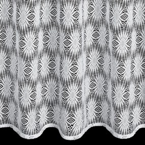 ZÁCLONA NA KRÚŽKOCH ROZI 140X250 CM BIELA