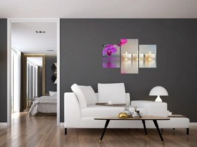 Obraz sviečok na vode (90x60 cm)