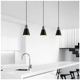 Luster na lanku KEM 1xE27/40W/230V čierna